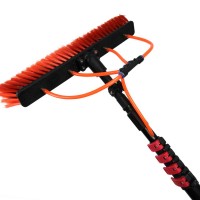 Extenclean 2019 Hot sale water fed brush with 12.8m 42FT carbon fiber telescoping pole for window cleaning