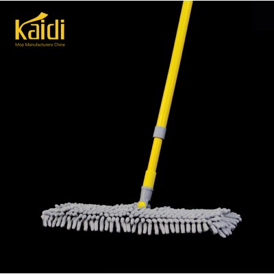 Both-material wet dry use dust flat mop