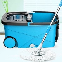 Portable 360 spin easy mop and rotation easy go mop with wheels